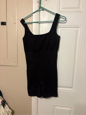 Amazon Essentials Black Square-Neck Shapewear Romper